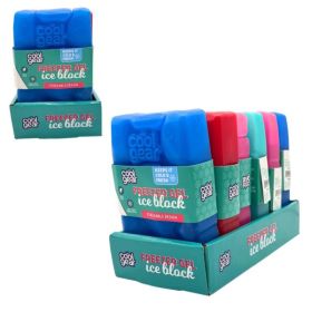 Cool Gear  3" x 1" x  5" Freezer Gel Ice Block in Display in Assorted Colors