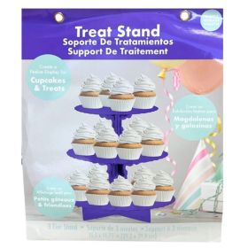 Luv Her Purple 3 Tier Cupcake and Treat Stand