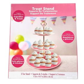 Luv Her Pink Melamine 3 Tier Cupcake and Treat Stand