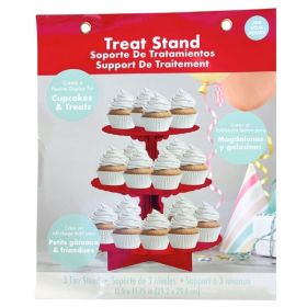Luv Her Red 3 Tier Cupcake and Treat Stand