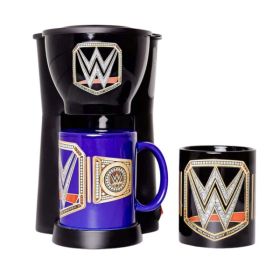 WWE Coffee Maker with 2 Mugs