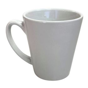 12oz Small White Ceramic Cafe Mug