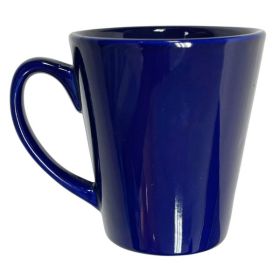 12oz Small Cobalt Blue Ceramic Cafe Mug