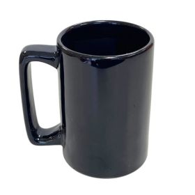15oz Jumbo Black D-Handle Ceramic Mug