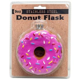 Donut Stainless Steel 9oz Flask