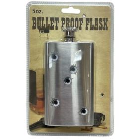 Bullet Hole Stainless Steel 5oz Flask