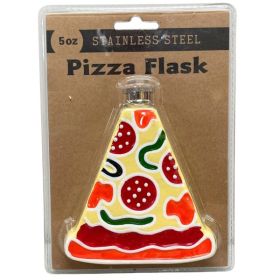 Pizza Stainless Steel 5oz Flask