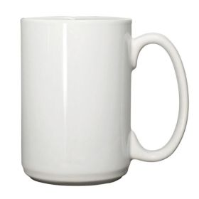 15 Oz El Grande White Ceramic Mug