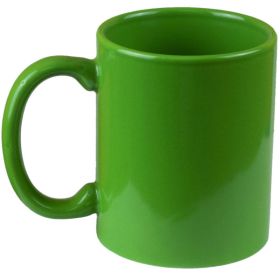 11 oz Light Green Coated Solid Colored Mug