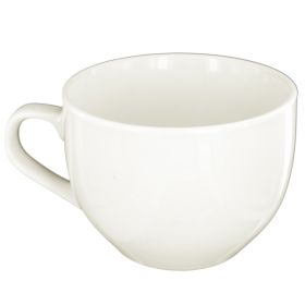 Short White Ceramic Coffee Mug
