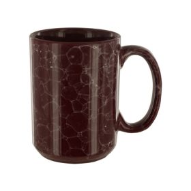 15OZ MAROON MARBLZD MUG
