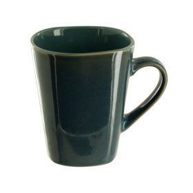 Slate Blue Squared Ceramic Mug