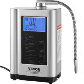 VEVOR Alkaline Water Ionizer Machine, pH 3.5-10.5 Alkaline Acidic Hydrogen Water Purifier,